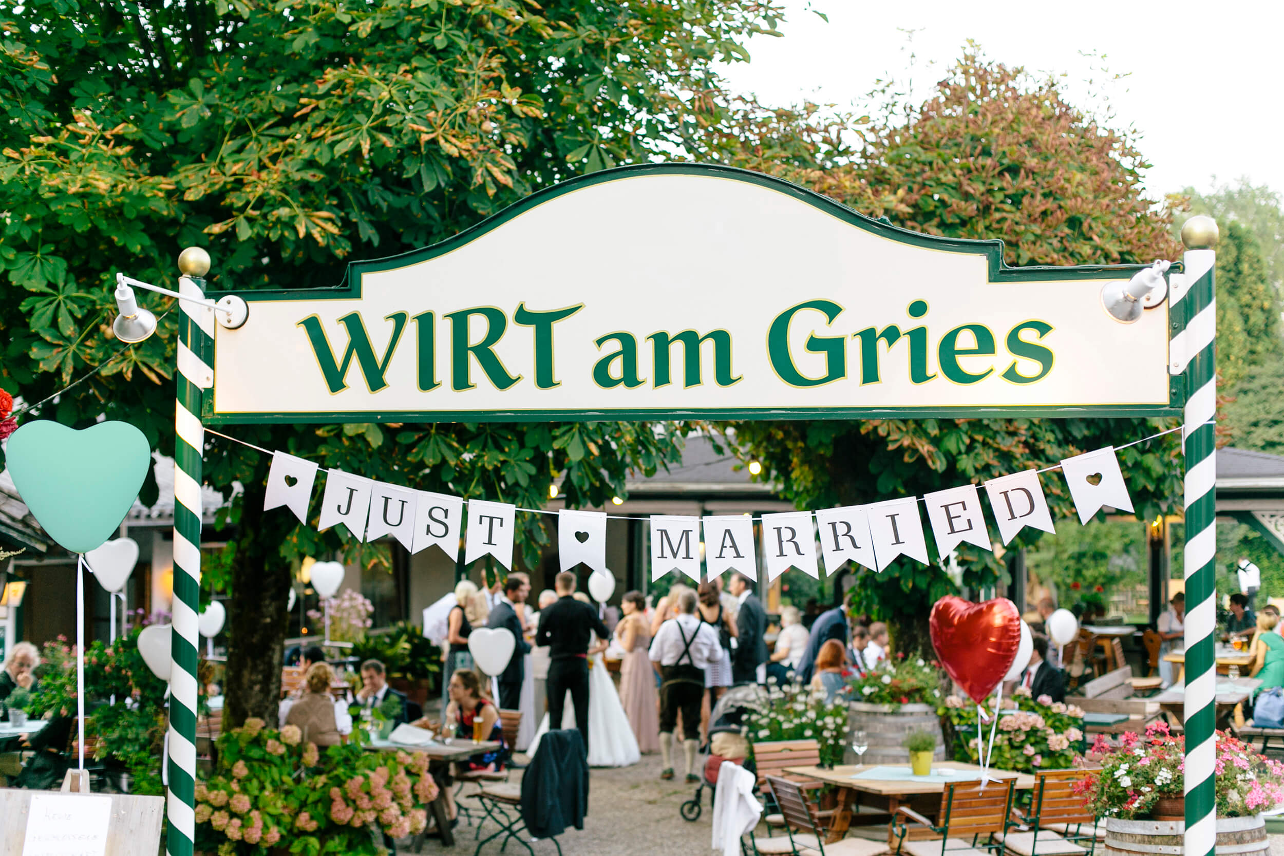 Wirt am Gries Hochzeiten im Garten 